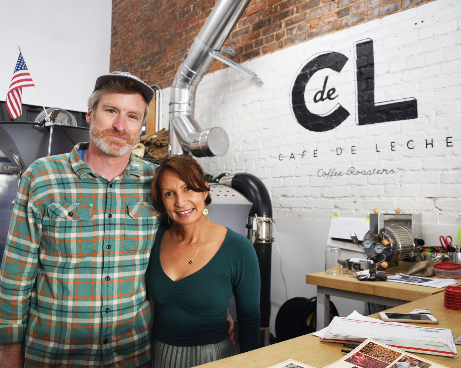 Cafe de Leche - Owners Anya and Matthew Schodorf